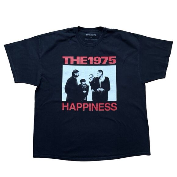 The 1975 Band Happiness Photo Logo Size XXL Black T Shirt Concert Merch Tee - Picture 1 of 7